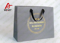 Nice Looking Two Colored Promotional Paper Bags For Favors Glossy Lamiantion