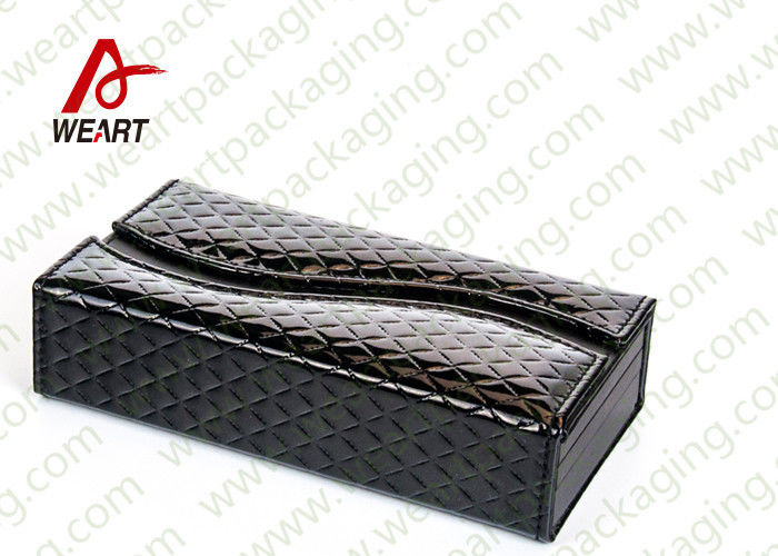 Glossy Hand Bag Leather Cosmetic Box , Custom Cardboard Display Boxes With Logo