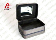 Luxury Cosmetic Organized Makeup Case , 2.0mm Grey Cardboard Makeup Storage Box